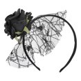 thumbnail image 3 of Diadema De Malla De Red, Diadema Elástica De Gasa De Flores De Uso Generalizado Para Fiestas De Disfraces Ccdes Oro, 3 of 8