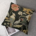 thumbnail image 7 of nygtbtfer  Flowers and Birds Throw Pillow Case Cushion Cover Art Nouveau Style Vintage Old Retro Style Linen for Couch Bed Sofa Car  White, 7 of 7