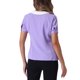 thumbnail image 3 of INSPIRAR CHIC Blusa de Oficina para Mujeres con Cuello Peter Pan en Contraste de Manga Corta Lila Claro, 3 of 6
