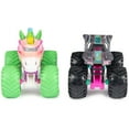thumbnail image 2 of Monster Jam, 2-Pack Neon 1:64 Nitro Monster Trucks, Sparkle Smash Vs. Max-D, 2 of 10
