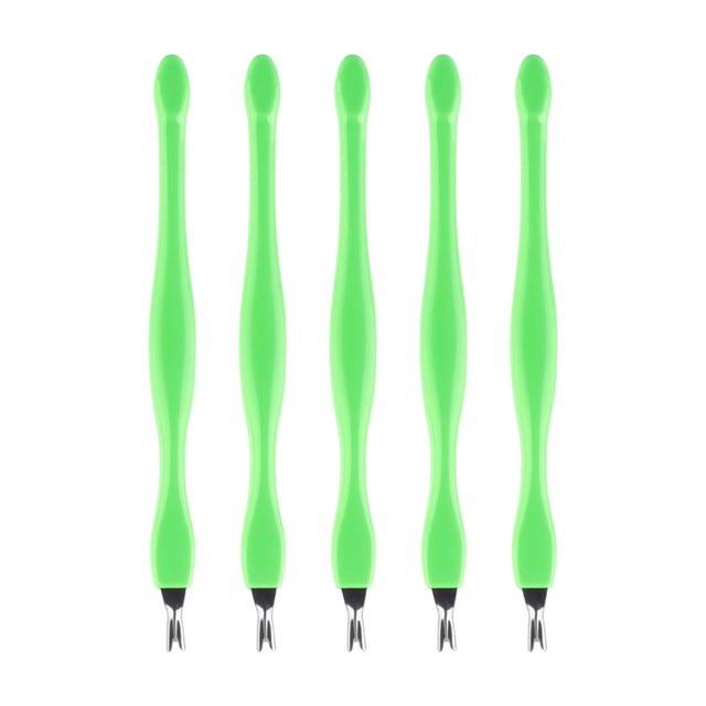 5 Pcs de Coupe-Cuticules Portable pour Salon à Domicile, Remplacement de la Fourchette en Acier Inoxydable, Outil de Pédicure, Type 7
