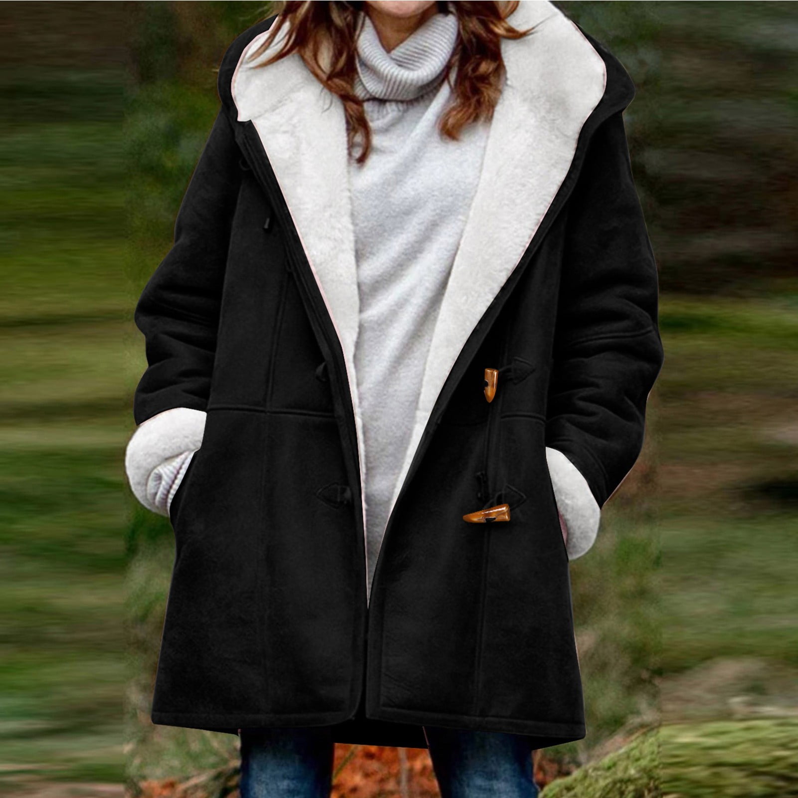 melupa Winter Warm Sherpa Lined Coats Jackets for Women Plus Size
