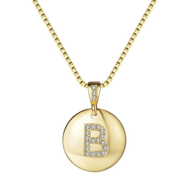 Collar para mujer, joyería para mujer, collar con colgante de 26 letras para San Valentín, collar con letras de moda, joyería para bodas, pendientes y collar.