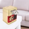 thumbnail image 3 of Electronic Piggy Bank, Password Money Bank For Money Coin Atm Mini Coin Banks Kids Children (gold), 3 of 5