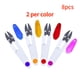 thumbnail image 3 of Inteprter Paquete de 8 tijeras de punto de cruz de plástico en forma de U, prácticas, portátiles, con cubierta protectora, hilo de color aleatorio, De coser Inteprter HA012493-00, 3 of 6
