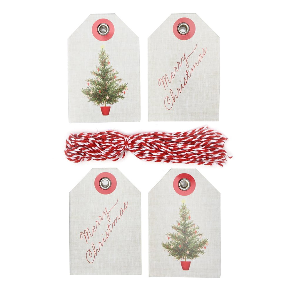 Stanley Traditional Holiday Tree Gift Tags & String