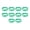 Green, variant on M Buder 10Pcs Goat Collar Sheep Identification Bands Livestock Marking Ring PU Leather Farming Equipment Supplies for Animal Tracking Safety 13.8 inches / 35 cm Red