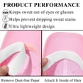 thumbnail image 5 of 50 Piezas Desechables Cap Liner Absorbe la Humedad Banda para el Sudor Visera Sombrero Adhesivo Absorbe el Sudor Tiras Cinta,Blanco, 5 of 5