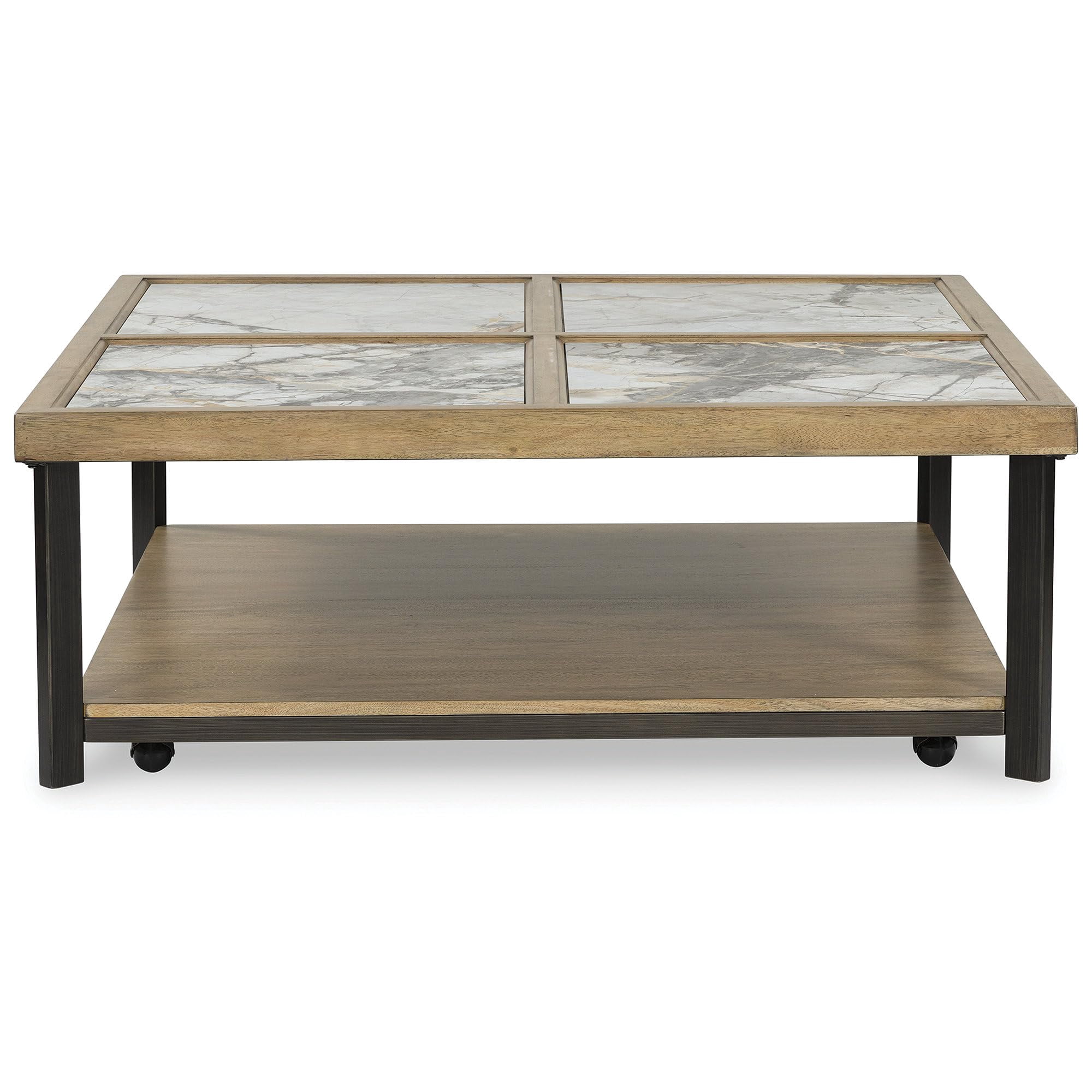 Signature Design by Ashley Furniture Montia  Gray & Off White Coffee Table