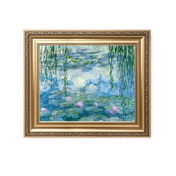 DECORARTS - Water Lilies 1916-1919, Claude Monet Art Reproduction. Giclee Print& Museum Quality Framed Art for Wall Decor.
