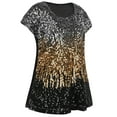 thumbnail image 4 of PrettyGuide Women's Sequin Top Shimmer Glitter Loose Bat Sleeve Party Tunic Tops, Large, 4 of 6