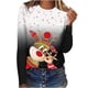 thumbnail image 2 of Pntutb - Camiseta de manga larga con cuello redondo y estampado de ciervos en 3D para mujer Pntutb Pntutb-1825, 2 of 5