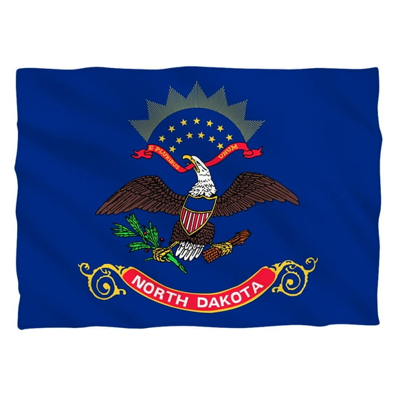 North Dakota Flag Pillow Case