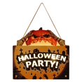 thumbnail image 2 of Halloween Luminous Doorplate Hanging Night Lantern Pumpkin Ghost Lantern, 2 of 2