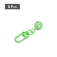 thumbnail image 3 of Uxcell 5 Pack Pet Bells, 13mm/0.51" Dia Green Carbon Steel Bells with Clasps for DIY Crafts, 3 of 4