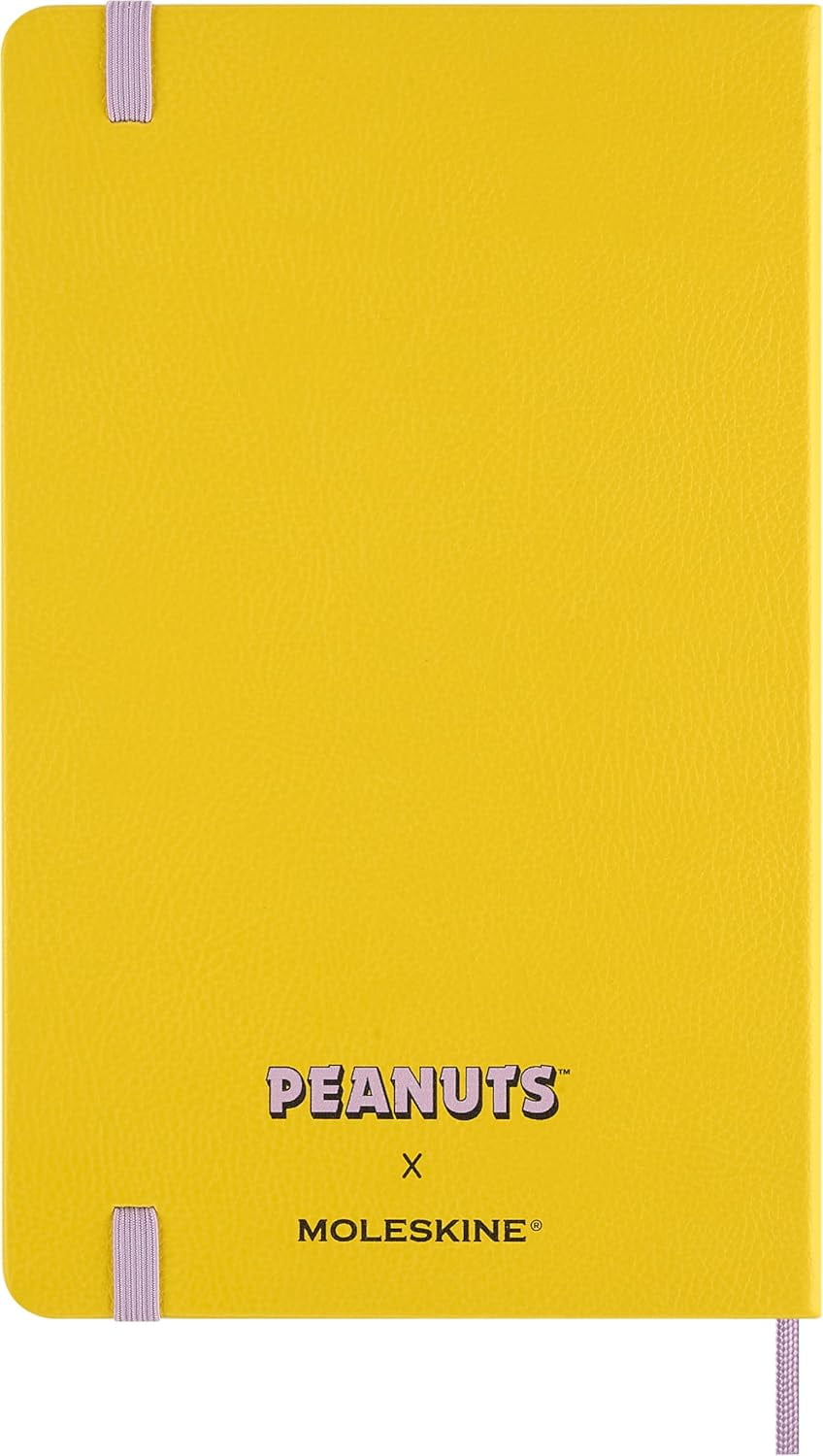 Moleskine Limited Edition Peanuts 'Patty' Notebook, Hard Cover, Large (5" x 8.25"), Ruled, Yellow, 176 pages