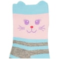 thumbnail image 3 of Jefferies Socks Little Girl's Novelty Cats Crew Socks 6 Pair Pack Sockshosiery, multi, Small, 3 of 3
