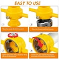 thumbnail image 4 of Juego de 12 herramientas para roscar tuberías de PVC, reutilizables, redondas, con troqueles de 1/2", 3/4" y 1"., 4 of 4
