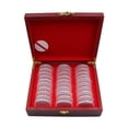 thumbnail image 1 of Vitrina conmemorativa Caja contenedor de almacenamiento de dólares, Junta protectora Caja de concha de medalla Caja de almacenamiento de medallas,, 1 of 8