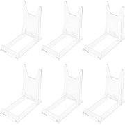 10 Pack Acrylic Plate Stands Acrylic Adjustable Display Stand Mini Easels Stands for Displaying Plate