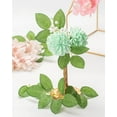 thumbnail image 4 of Artificial Wedding Dahlia Flowers 25pcs Fake Foam Roses with Stem for Wedding Bouquets Centerpieces Arrangements Decoration(Mint Green), 4 of 5