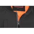 thumbnail image 3 of Men’s Multi Pocket Water Resistant Industrial Uniform Quilted Bomber Work Jacket (Black, S), 3 of 4
