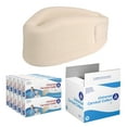 thumbnail image 1 of Dynarex Universal Cervical Collars, Contoured Serpentine Design with Washable Cover, Soft Cervical Collar for Comfortable Recovery, 3” x 22”, White, 1 Case of 10 Collars, 1 of 4