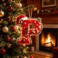 thumbnail image 7 of Yeciiwht Christmas 26 Letters Ornaments – Santa Hat Alphabet Xmas Tree Hanging Decorations, Holiday Party & Home Gift, 7 of 7