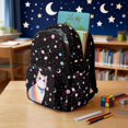 thumbnail image 3 of DISNIMO Cat Planet Print Lightweight Large School Backpack, Multi-pocket Durable Bookbag with Side Mesh Pockets for Elementary & Middle School Students Daily Use, 3 of 7
