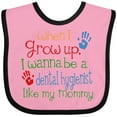 thumbnail image 3 of Inktastic Dental Hygienist Like Mommy Boys or Girls Baby Bib, 3 of 4