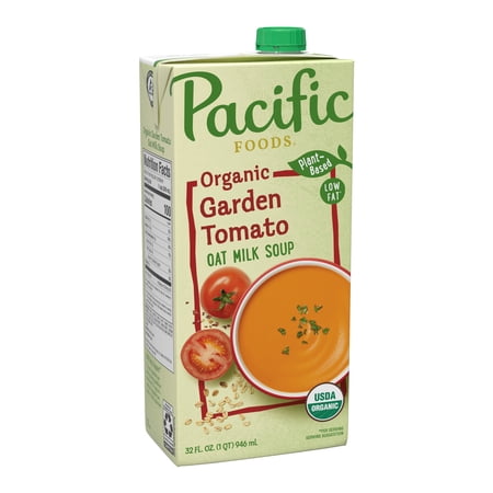 Pacific Foods Organic Garden Tomato Oat Milk Soup  32 oz Carton