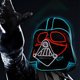 thumbnail image 1 of Máscara para cosplay de Darth Vader Dark Warrior con luz brillante, 1 of 1