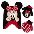 thumbnail image 1 of Set de Gorro y 2 Pares de Mitones para Niña Pequeña Disney Minnie Mouse, 1 of 7