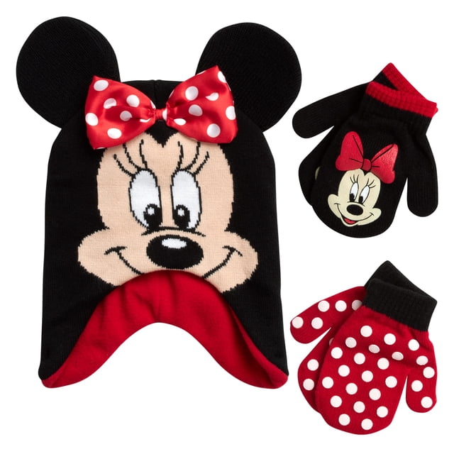 Set de Gorro y 2 Pares de Mitones para Niña Pequeña Disney Minnie Mouse