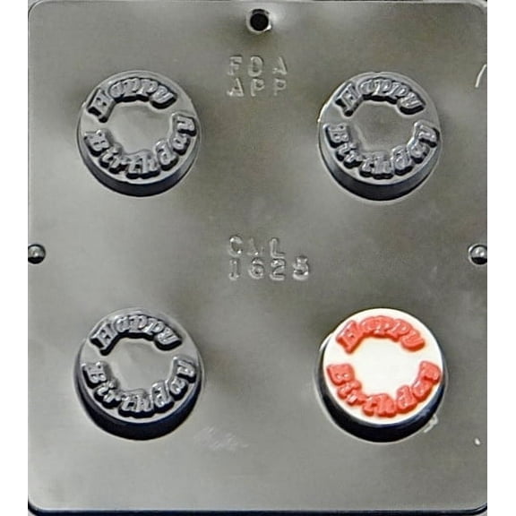 1625 Happy Birthday Oreo Cookie Chocolate Candy Mold