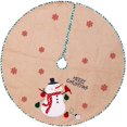 thumbnail image 5 of Falda de arpillera rústica Falda de árbol Falda de árbol de Navidad para decoración navideña, 5 of 5