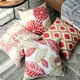 thumbnail image 2 of Juego de 4 fundas de cojín decorativas amarillas y rojas de la nueva serie Living, 18 x 18 pulgadas Feliz Sencillez, 2 of 4