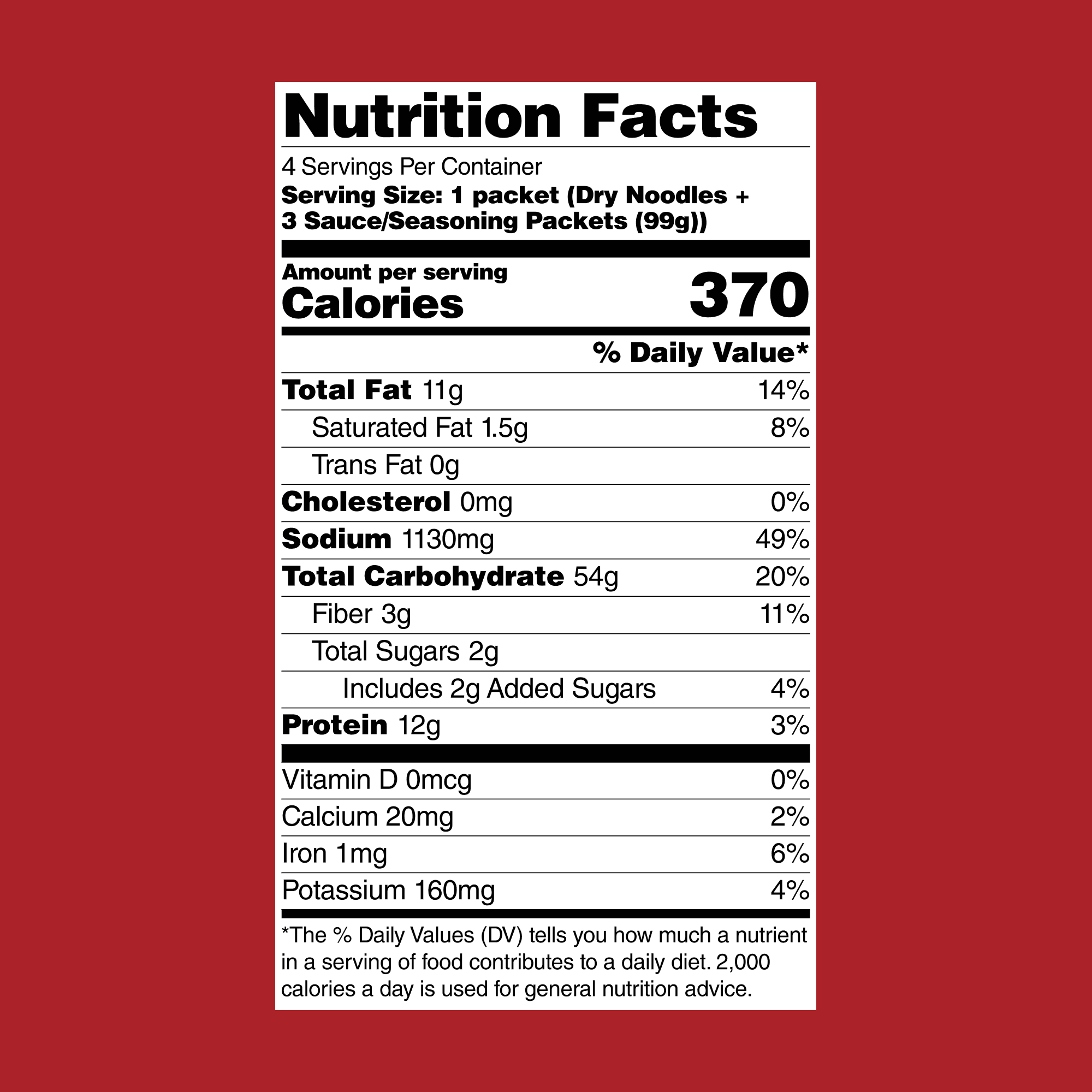 Fly By Jing Sichuan Chili Crisp Noodles, Spicy Vegan Noodles, 4-Pack, 12g Protein, Ready in 6 Minutes