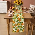 thumbnail image 2 of Green Orange Table Runner 72 Inches, Summer Botanical Leaves Watercolor Bed Runner Dresser Scarves Tabletop for Indoor Outdoor Parties/Ceremony/Banquet, 18" x 72", 2 of 8