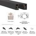 thumbnail image 2 of WAC Lighting H Track 47.24" Aluminum Single Circuit with 2 Endcaps in Nickel, 2 of 5