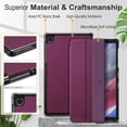 thumbnail image 6 of Fintie Slim Case for Samsung Galaxy Tab A7 Lite 8.7 inch 2021 Model (SM-T220/T225/T227), Ultra Thin Lightweight Hard Back Shell Tri-Fold Stand Cover, Purple, 6 of 9