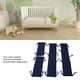 thumbnail image 3 of Almohadillas Para Parachoques De Cuna, Protector De Parachoques Con Forro Para Cuna, Color Puro Lavable Para El Hogar Para Niños, 3 of 7