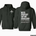 thumbnail image 2 of Need Prayer Tap My Shoulder Hoodie, Let’s Pray Christian Hoodie, Bible Verse Matthew 18:20 Sweatshirt, Religious Inspirational Pullover, Faith Streetwear, Fall Winter Unisex Outfit, 2 of 6
