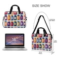 thumbnail image 3 of FORMRS 16" Laptop Bag Carrying Sleeve Case with Handle Travel Shoulder Briefcase, Blue Jam Jars, 3 of 8
