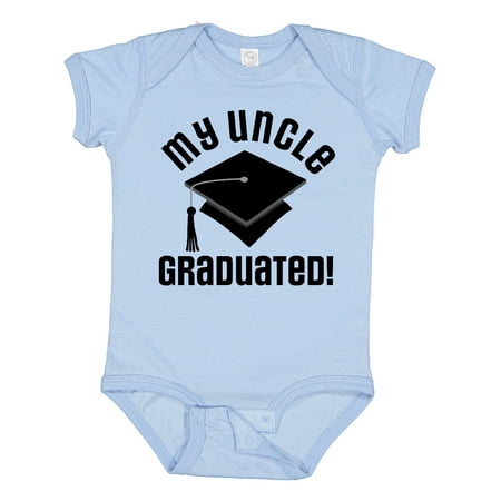 

Inktastic Graduation My Uncle Graduated Gift Baby Boy or Baby Girl Bodysuit
