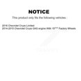thumbnail image 2 of Transit Auto Front Rear Hub Bearings Assembly Coated Disc Brake Rotors and Ceramic Pads Kit (10Pc) for Car Chevrolet Cruze Limited - Left Right Side (Driver Passenger) KBB-123687, 2 of 11