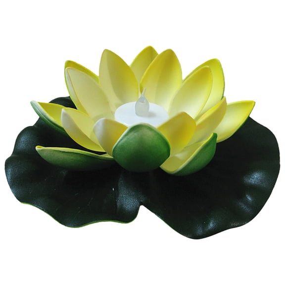 BNNG Floating Pool Lights,Lily Pad Pond Light LED Lotus Flower Lamp with Realistic Flower Petal Design,Battery Operated Multicolor Pool Accessories for Night,Outdoor Swimming Gifts,Garden Decor