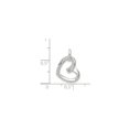 thumbnail image 2 of Sterling Silver Heart With Cz Pendant, 2 of 4