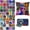 4x4 inch, variant on 100 Pcs African Quilting Fabric Squares Bundles 4x4 in Precut Quilt Patchwork Sewing Material African Ankara Prints Layer Fabrics for DIY Craft Handmade Cloths