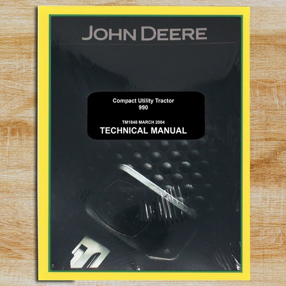 John Deere 990 Utility Tractor Service Manual - Part Number # TM1848